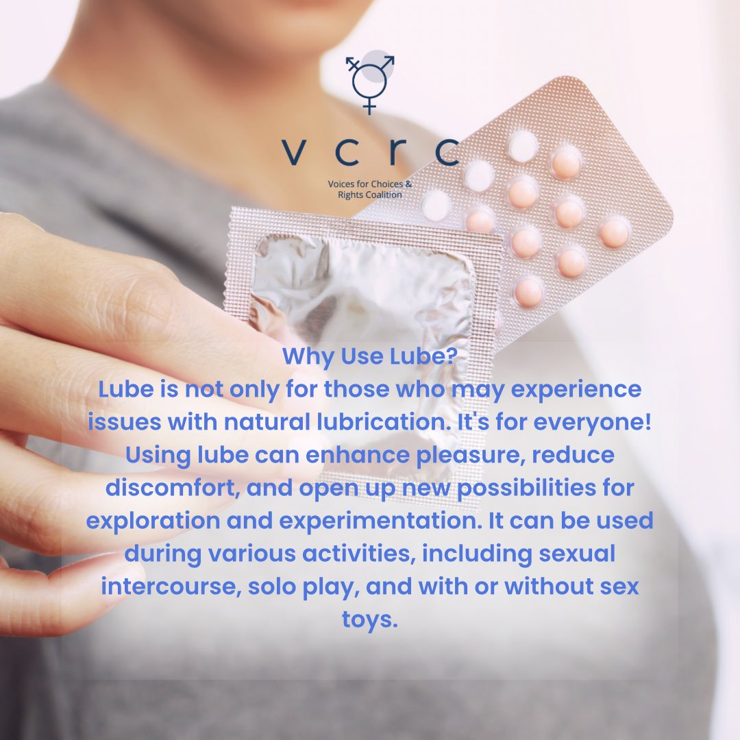vcrc_namibia's tweet photo. 1/3
Now that you're acquainted with a few basics about lube, what are some of the main reasons you might choose to use lube?
#reproductivejusticenow #srhr #comprehensivesexed https://t.co/AY22kDC4mZ