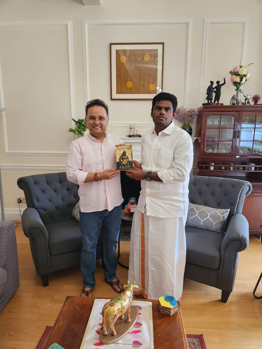 It was a great pleasure to meet the Director of Nehru Centre & renowned Indian author Thiru @authoramish avl in London today. 

Described as India’s Tolkien, Thiru @authoramish avl’s literary work is a reflection of his deep sense of understanding of Hindu Philosophy & the…