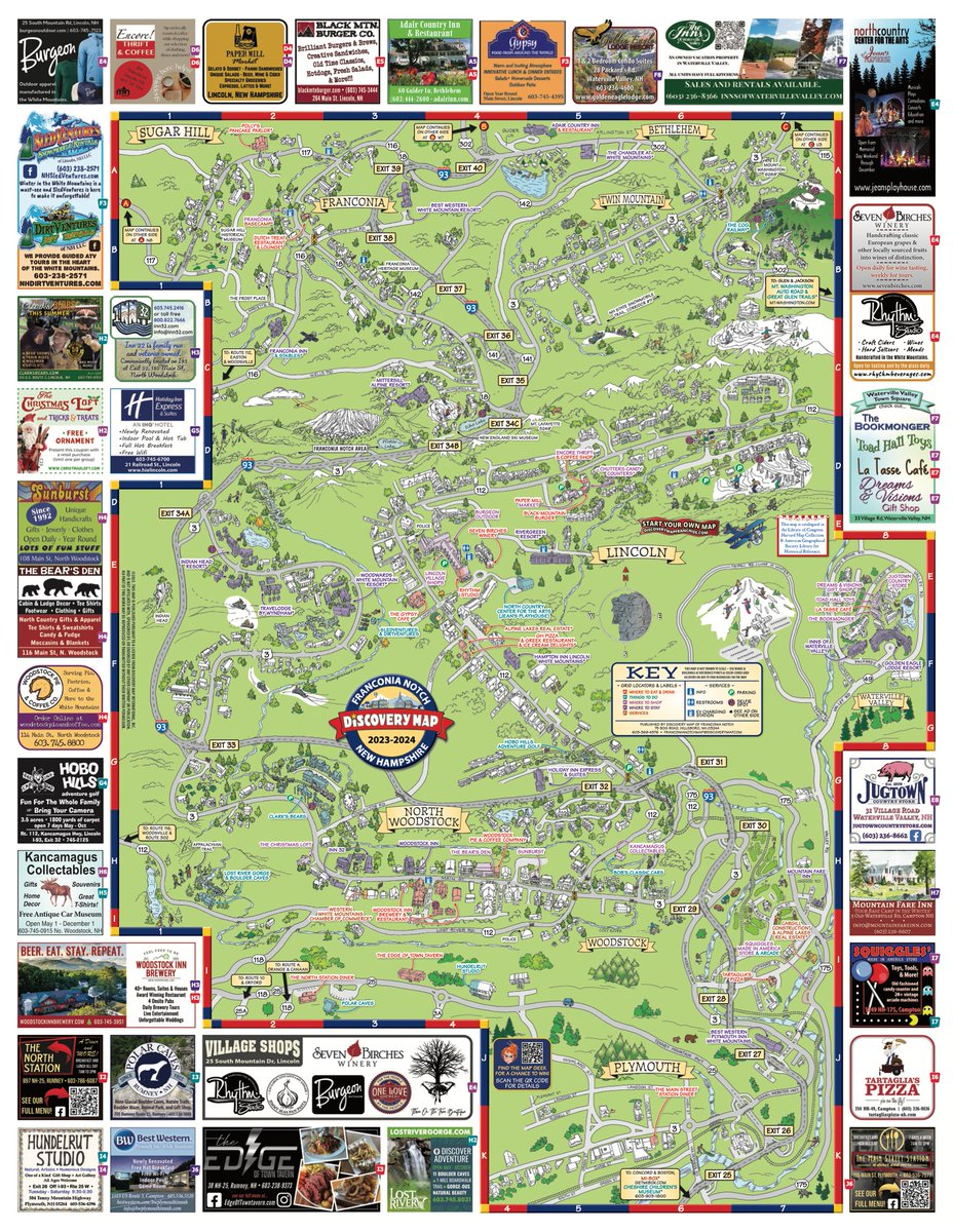 DiscoveryMap's tweet image. It's a double feature!

Congratulations to Joe Walker on the publication of the 2023-2024 Franconia Notch Discovery Map and White Mountains Discovery Map. 🌟🗺️🎉

#WhiteMountains #FranconiaNotch #LittletonNH  #SmallTownCharm #ScenicBeauty #northconwaynh #discoverymap