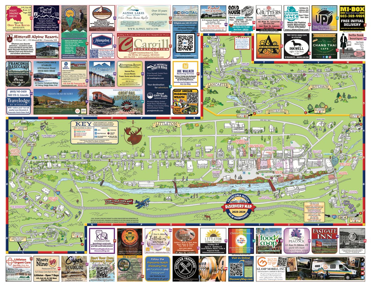 DiscoveryMap's tweet image. It's a double feature!

Congratulations to Joe Walker on the publication of the 2023-2024 Franconia Notch Discovery Map and White Mountains Discovery Map. 🌟🗺️🎉

#WhiteMountains #FranconiaNotch #LittletonNH  #SmallTownCharm #ScenicBeauty #northconwaynh #discoverymap