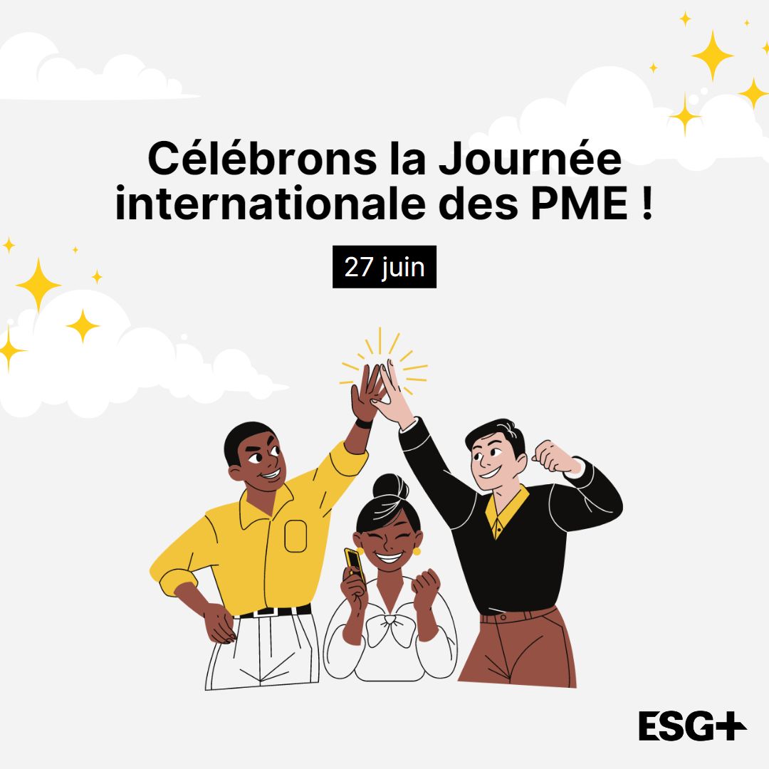 À l'ESG+, nous soutenons fièrement les PME pour leur croissance. Notre engagement envers la formation continue renforce leurs compétences et saisit les opportunités. 💼💪

En cette journée spéciale, saluons les PME qui contribuent à l'économie locale et mondiale. 🌎