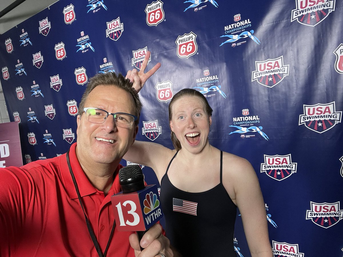 It was fun to catch up w <a href="/_king_lil/">Lilly King</a> today…as she looks to continue her dominance in the pool!  <a href="/WTHRcom/">WTHR.com</a> watch tonight!