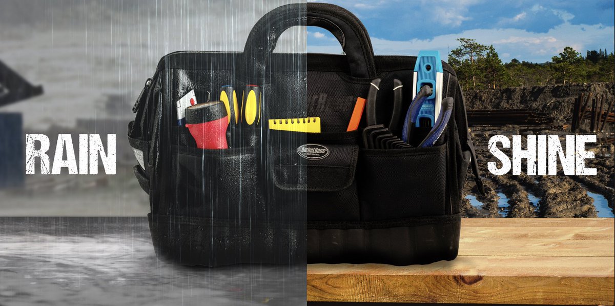 TheBucketBoss's tweet photo. The rain is where we shine. Work hard in wet conditions before the job goes hot. Rain or Shine, @bucketboss #goeswhereyougo
Follow, like, comment and tag to be entered into our giveaway!
•
•
•
#BucketBoss #goeswhereyougo #toolstorage #tools #hardware #diy #canvas #organization https://t.co/MD3y3qyrA3