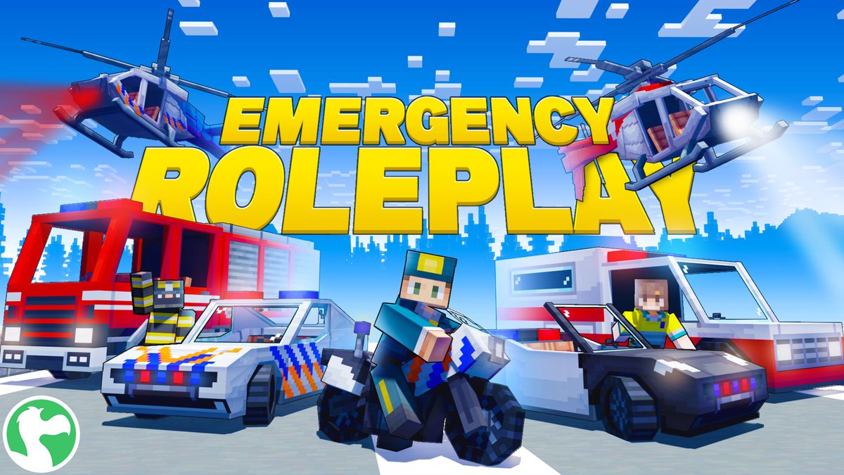 Roleplay as emergency first responders in this cute town that needs your help! 🏘️⚠️🚑🚓🚒

Available on the <a href="/MinecraftMarket/">Minecraft Marketplace</a>! 🚨
🛒 bit.ly/emergency-role…