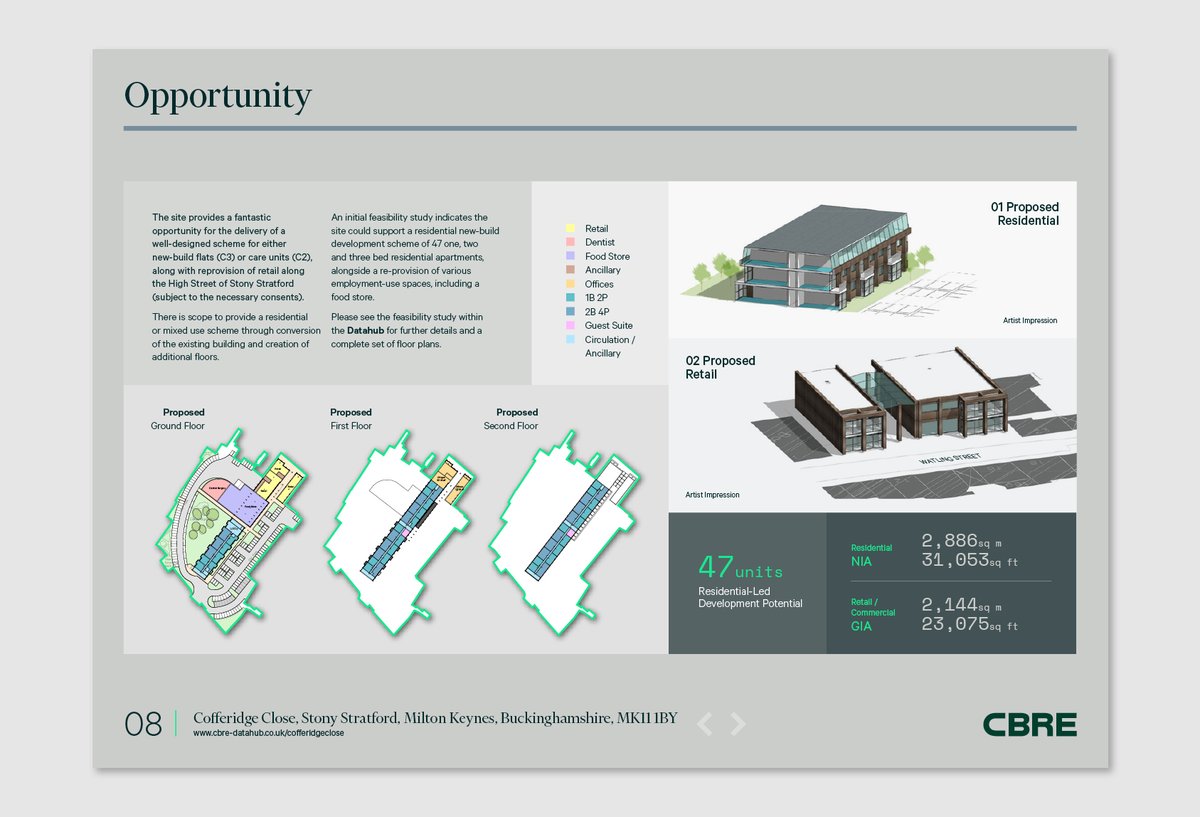 DesignArmstrong's tweet image. Latest project to launch - Cofferidge Close, Stony Stratford with  @CBRE_UK. An exceptional mixed-use development opportunity on the outskirts of Milton Keynes. 

#LifeInDesign #propertymarketing #property #design #development #project  #stonystratford #miltonkeynes