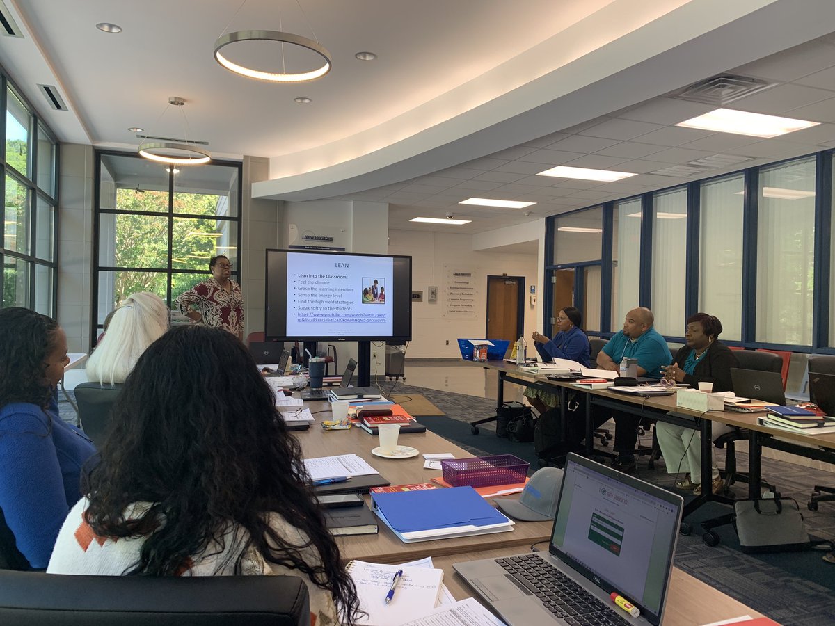 NHREC Leadership Team engaged in our summer leadership retreat with Dr. Smith Jones leading a session on creating a high quality feedback culture. #InstructionalCoaching #LeadBoldly #WeAreNewHorizons #SummerRetreat