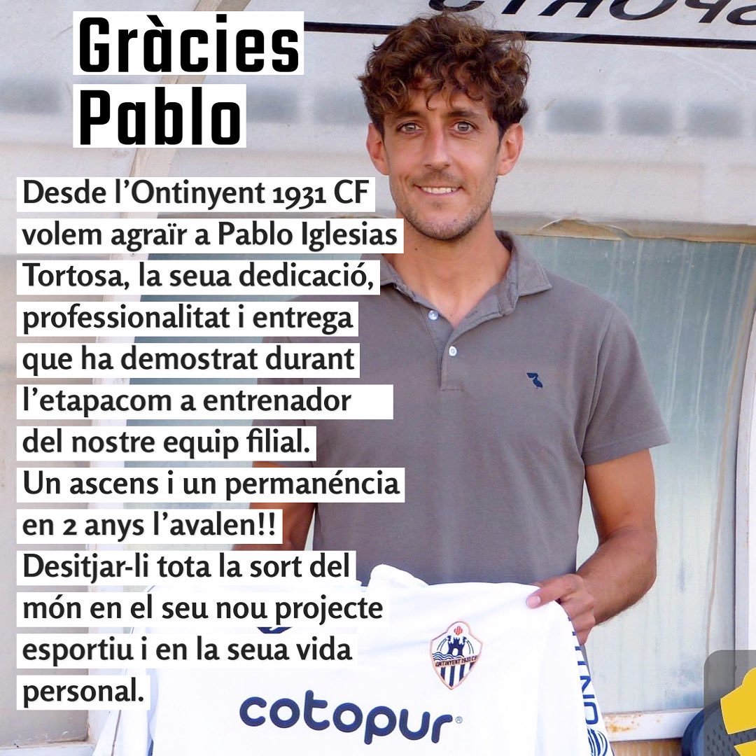 ontinyent1931cf's tweet photo. Gràcies Pablo!!  🖤🤍💪🏻 https://t.co/M0mmgxRRD1