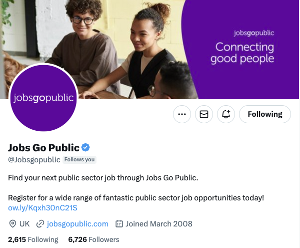 Jobs Go Public (@jgptweet) on Twitter photo As we prepare to enter a new phase for Jobs Go Public, we will be unifying our online presence too!
We are moving to a single Twitter account under our new Jobs Go Public name. x.com/Jobsgopublic
We thank you for your support so far. Let’s stay connected at <a href="/Jobsgopublic/">Jobs Go Public</a> As we prepare to enter a new phase for Jobs Go Public, we will be unifying our online presence too!
We are moving to a single Twitter account under our new Jobs Go Public name. x.com/Jobsgopublic
We thank you for your support so far. Let’s stay connected at <a href="/Jobsgopublic/">Jobs Go Public</a>