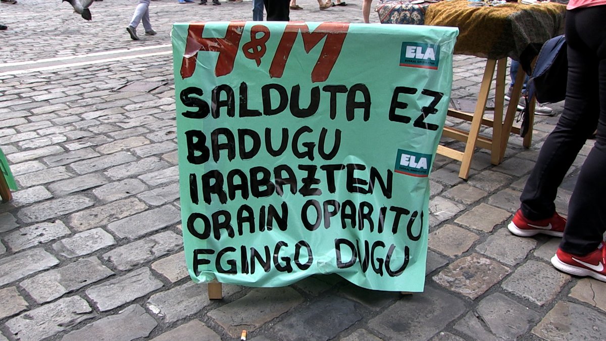 AhotsaInfo's tweet image. [BIDEOA] La Moreako H&amp;amp;M dendako langileek 200 egun bete dituzte greban #GrebaMugagabea
ahotsa.info/edukia/la-more…