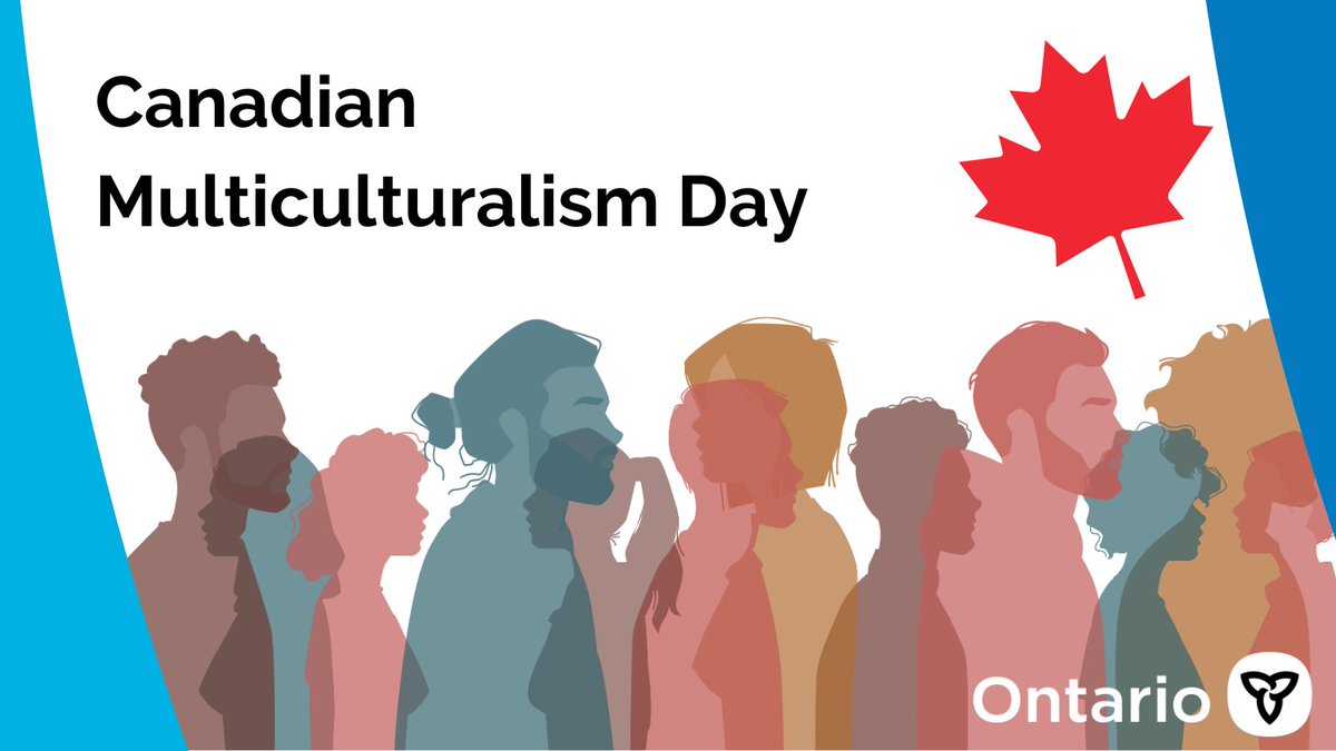 Today we celebrate Ontario’s diversity and commitment to inclusion and equity. We honour and celebrate the mosaic of cultures that make up Ontario heritage. Happy #CanadianMulticulturalismDay, Ontario!