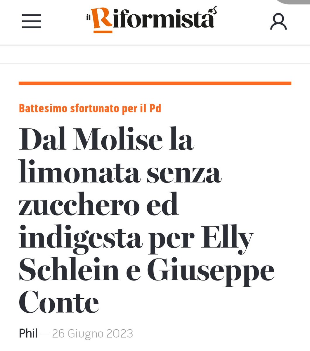 Ecco i titoli del Riformista dopo la vittoria del centrodestra in Molise
Ormai il giornale diretto da Renzi si allinea ai vari Libero, il Giornale e la Verità
Dopo aver appoggiato il candidato di cdx in Molise Italia Viva quanto tempo impiegherà prima di appoggiare il governo? 🤔