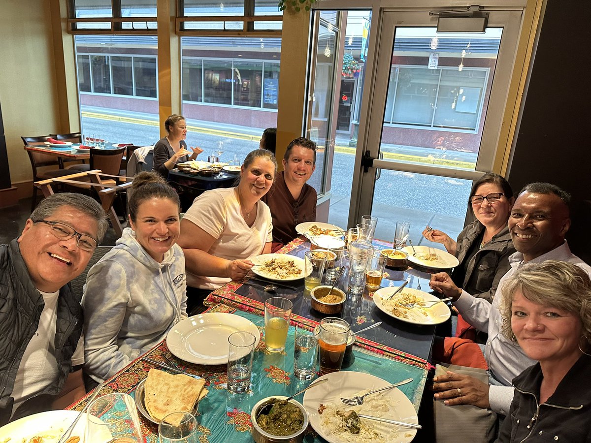 RD_Alaska's tweet image. Accommodating our party of 16 is a #naan-issue for local restaurant Spice as @usdaRD staff gather in Juneau for the @Oweesta Capital Access Convening to meet with Tribal leaders, housing authorities, and economic development organizations to discuss relending #CAC23 #NativeCDFIs