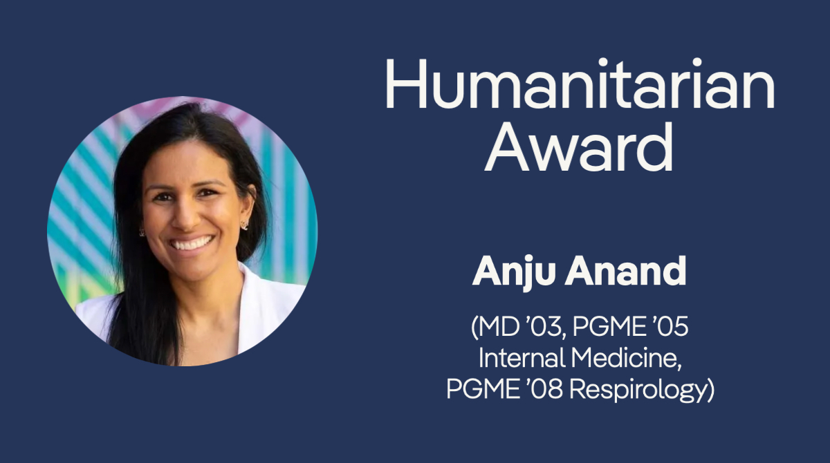 Recognizing the need for culturally-appropriate public health messaging early in the COVID-19 pandemic, Anju Anand co-founded the South Asian COVID Task Force. She is the recipient of the #TemertyMed Humanitarian Award. bit.ly/3NunfQm