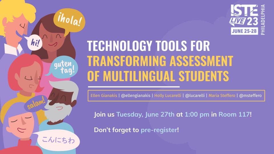 Ellen Gianakis (@ellengianakis) on Twitter photo Looking for tools to support your multilingual students? Join us today at 1:00! <a href="/msteffero/">Dr. Maria Steffero</a> <a href="/hlucarelli/">Caterina Caruso</a> @CNHSPrincipal #ISTE #ISTELive #ISTE23 #ISTELive23 #ISTE2023 #TheRegional Looking for tools to support your multilingual students? Join us today at 1:00! <a href="/msteffero/">Dr. Maria Steffero</a> <a href="/hlucarelli/">Caterina Caruso</a> @CNHSPrincipal #ISTE #ISTELive #ISTE23 #ISTELive23 #ISTE2023 #TheRegional
