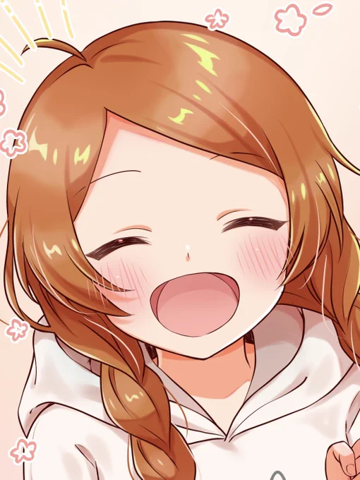 ほっぺ斜線多めなのが大好きマン!!!かわいい  #ほっぺの斜線は可愛い