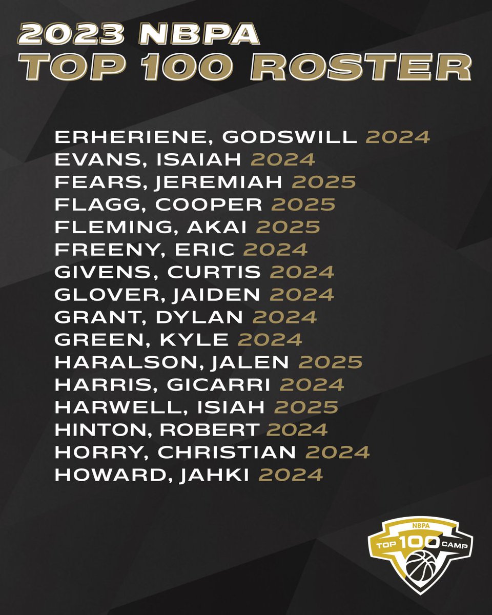 2024 5⭐ Isaiah Evans (@IsaiahEvans26) is participating at the 2023 NBPA TOP 100 Camp this week in Orlando, FL. 

Evans averaged 11.5 PPG, 3.2 RPG, 1.4 APG in the regular season on the Nike EYBL Circuit. 

#NBPATOP100 #ThisIsWhereItAllBegins