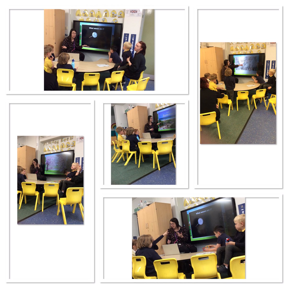 ACMeadstead's tweet photo. This afternoon we played a game of ‘what season am I?’. We used our magnifying glasses to recognise the different weathers in each season. We did some brilliant listening and communication throughout! 😃 🐝 🔍 @AETAcademies @MeadsteadPA @MeadsteadHoS https://t.co/UwU0BHNLmp