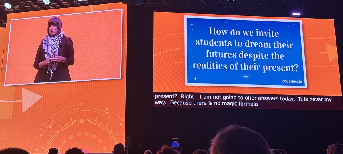 Mrs_CLWilliams's tweet photo. Amazing MainStage at #ISTELive23 this morning! Thank you for the inspiration @SJEducate and to your students for sharing their dreams with us! https://t.co/Mq8sxByjd4