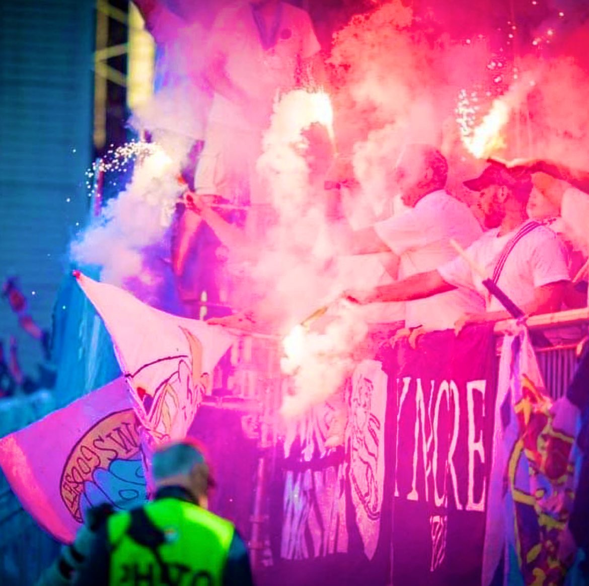 1907drammen's tweet image. Bilder fra søndagen🔥
#strømsgodset #ultrasgodset #eliteserien