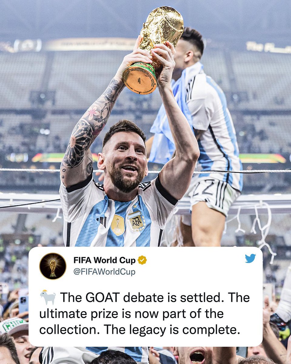 FIFA said GOAT debate is over. Why are you still wasting your time?😭