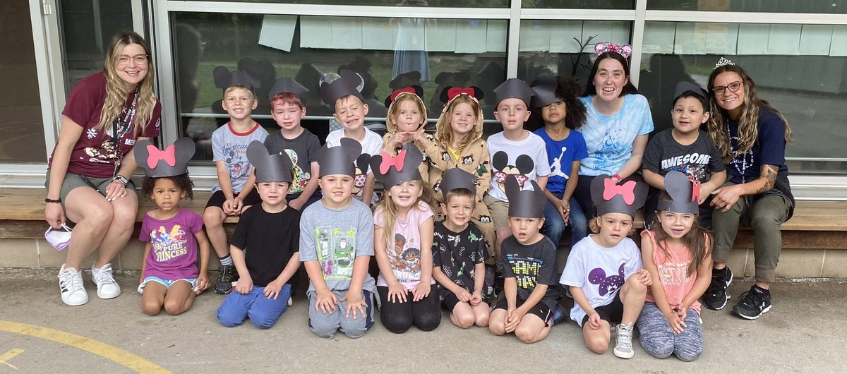 K3 is having a blast today as it is DISNEY DAY! @MissScime read a story called, “The Magic Is Within Us!” We took a group picture with our Minnie and Mickey ears. We have more adventures today! 🤍🐭🎀Stay tuned. @madonnaroar