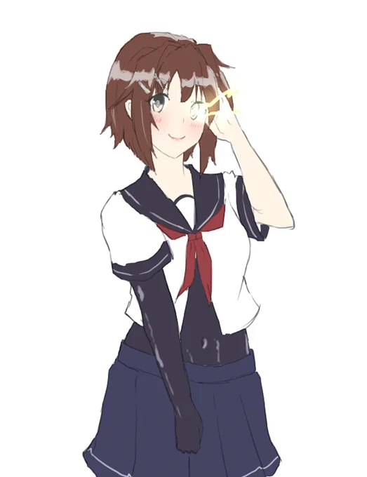 なんかトレンドにあったのでちょうざっくり描いた古鷹さん