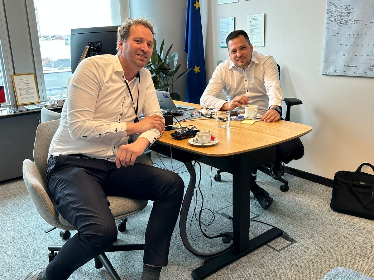 It was a great meeting with <a href="/FrankHoen/">Frank Hoen #zeromissingkids</a>, Chairman of <a href="/AmberAlertEU/">AMBER Alert Europe</a>. Main topic: Missing children. We discussed the use of AI, simplifying the conditions for police cooperation and access to EU databases in cases of missing children with their lives at stake. Thanks for visiting