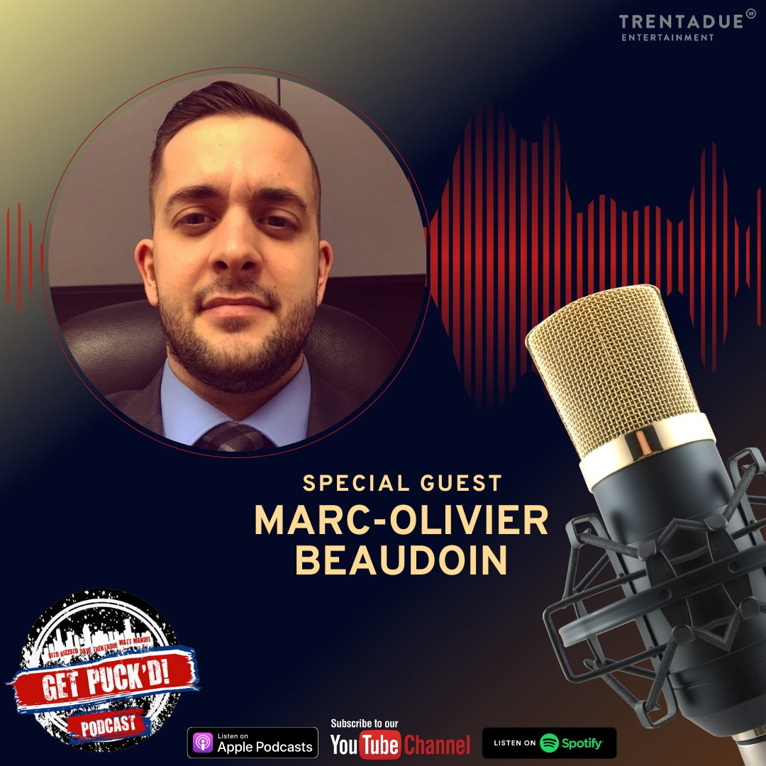 📣EXCITING NEWS!🎙️🚨

Marc-Olivier Beaudoin (@MOBeaudoin1) will be Joining us for a post draft/free agency episode. Don't miss it🔥

Episode will be available on July 6

Subscribe to our channel⤵️
youtube.com/c/GETPUCKDPodc…

#HockeyPodcast #SpecialGuest #GoHabsgo #habs #MustListen