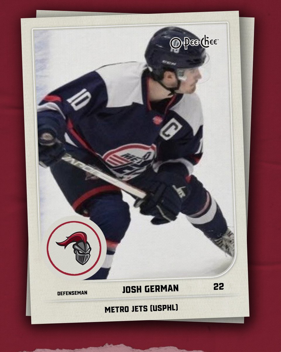 We have added Defenseman Josh German to the class of 2027! 

⚔️ 22/23 Captain <a href="/MetroJetsHockey/">Metro Jets Hockey</a> 
⚔️ 21/22 <a href="/mudbugshockey/">Shreveport Mudbugs</a> 
⚔️ 118 career USPHL Points 
📍 Canton, MI