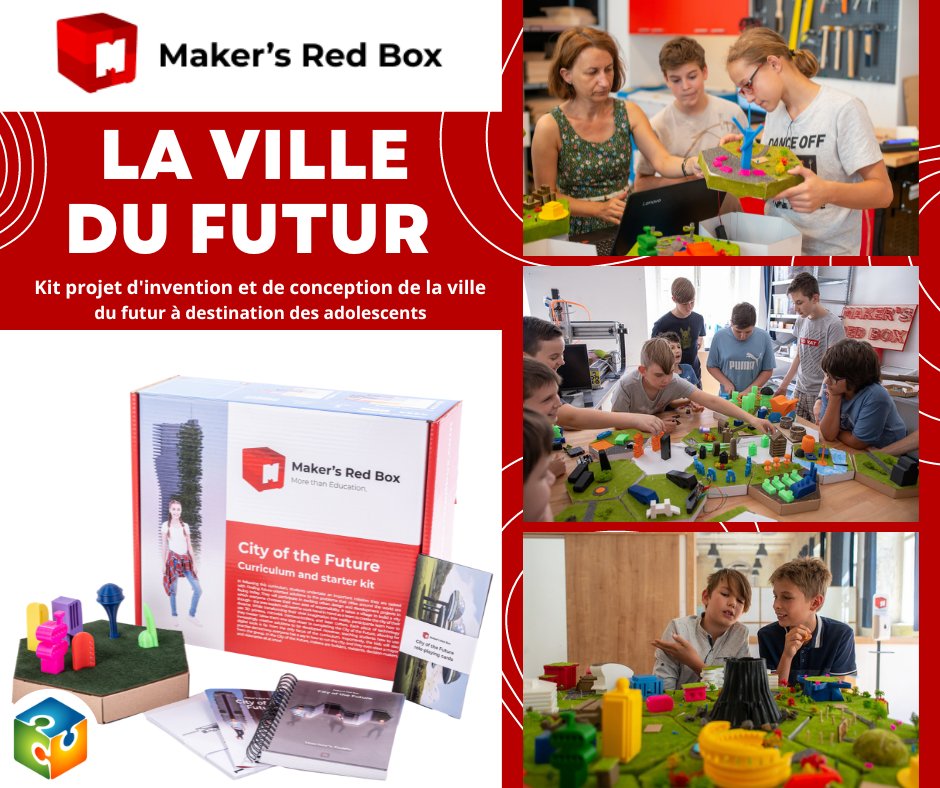 🧩Nouveauté,

Le kit projet "La ville du futur" par @MakersRedBox est disponible sur My eTechno !🏠

À travers ce kit, un groupe de 12 adolescents peut imaginer et concevoir une ville futuriste. 🤔

👉Pour en savoir plus : my-etechno.com/maker-s-red-bo…