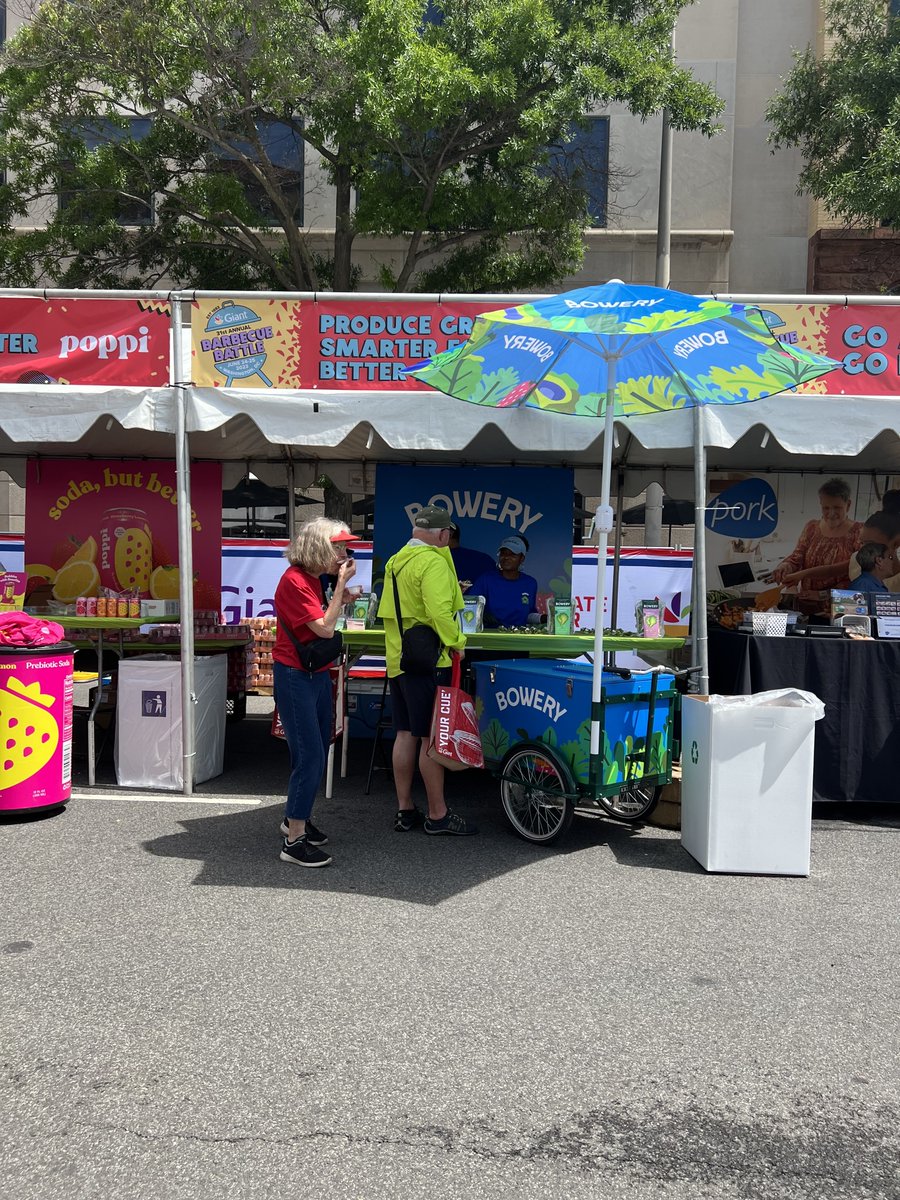 Over the weekend, we popped up at @GiantFood's @BBQinDC to sample our three Salad Kits. We met so many great Bowery fans (both new and existing!) and had a blast. We'll see you all next year!