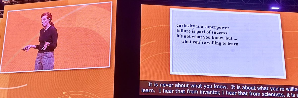 Mrs_CLWilliams's tweet photo. Curiosity is a superpower and failure is part of success @alieward #ISTELive23 https://t.co/HJ6nBCAlO2