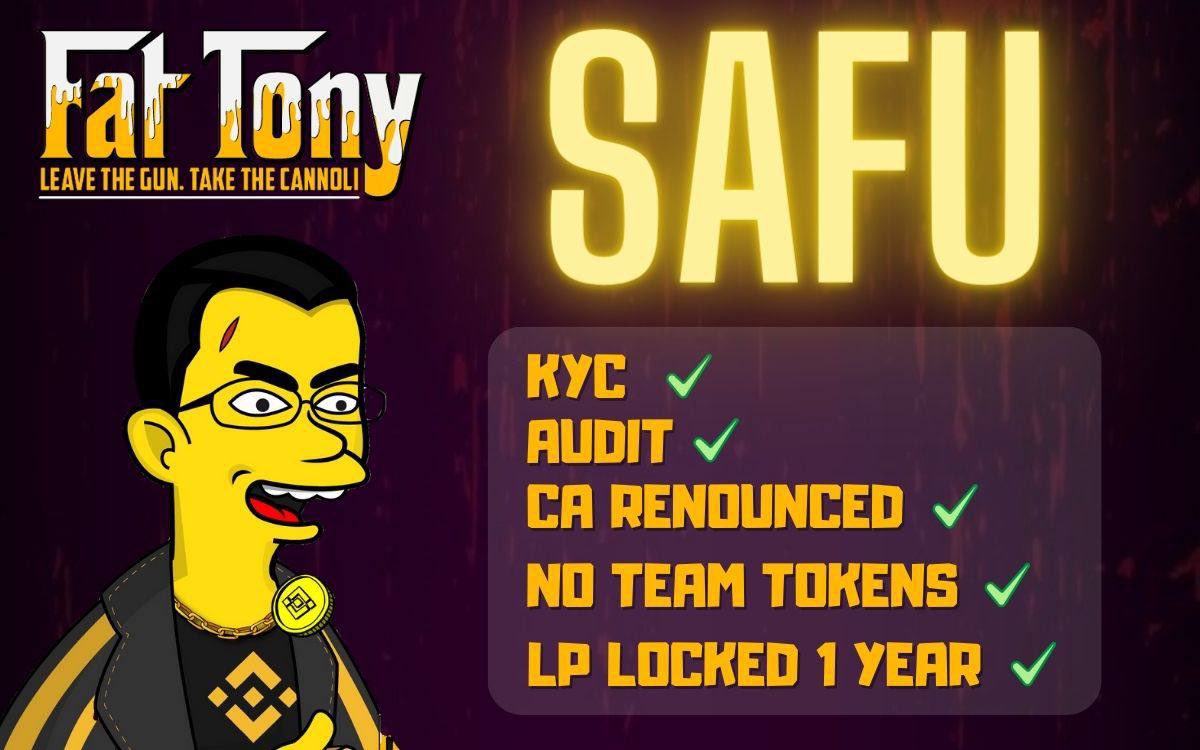 🔥#FatTony <a href="/FatTony_token/">FatTony_token</a> Aleardy Live on Pancakeswap!!

CMC PRELIST!!

Contract safe &amp; renounced 

📝Buy: 
pancakeswap.finance/swap?outputCur…

🌎Tg: t.me/FatTony_Gang