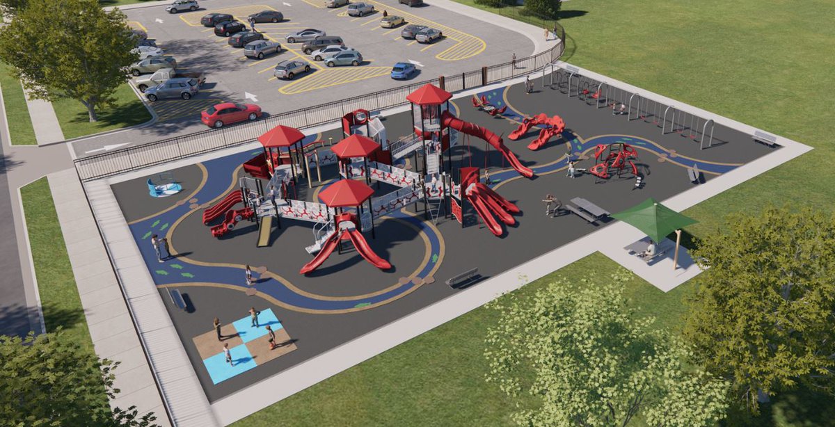 WRPSDistrict's tweet photo. Activity around Woodside School has begun for the Outdoor Play, Learning, Activity Center to be installed! Huge thanks to Legacy Foundation and school fundraising efforts to support this upgrade! #playgroundfun #everyoneiswelcome #community #RapidsIsAGreatPlaceToBe #RapidsPride https://t.co/q9pNAl3VPU