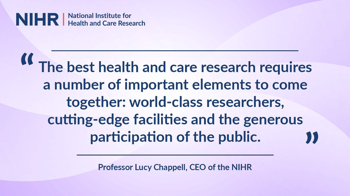 NIHRresearch's tweet photo. As we celebrate 75 years of the NHS, NIHR CEO @LucyChappell2, reflects on another successful year for research participation and thanks all those involved in shaping our future health and care. #NHS75 https://t.co/VsYAxRGdna https://t.co/RM7hBv6WXQ