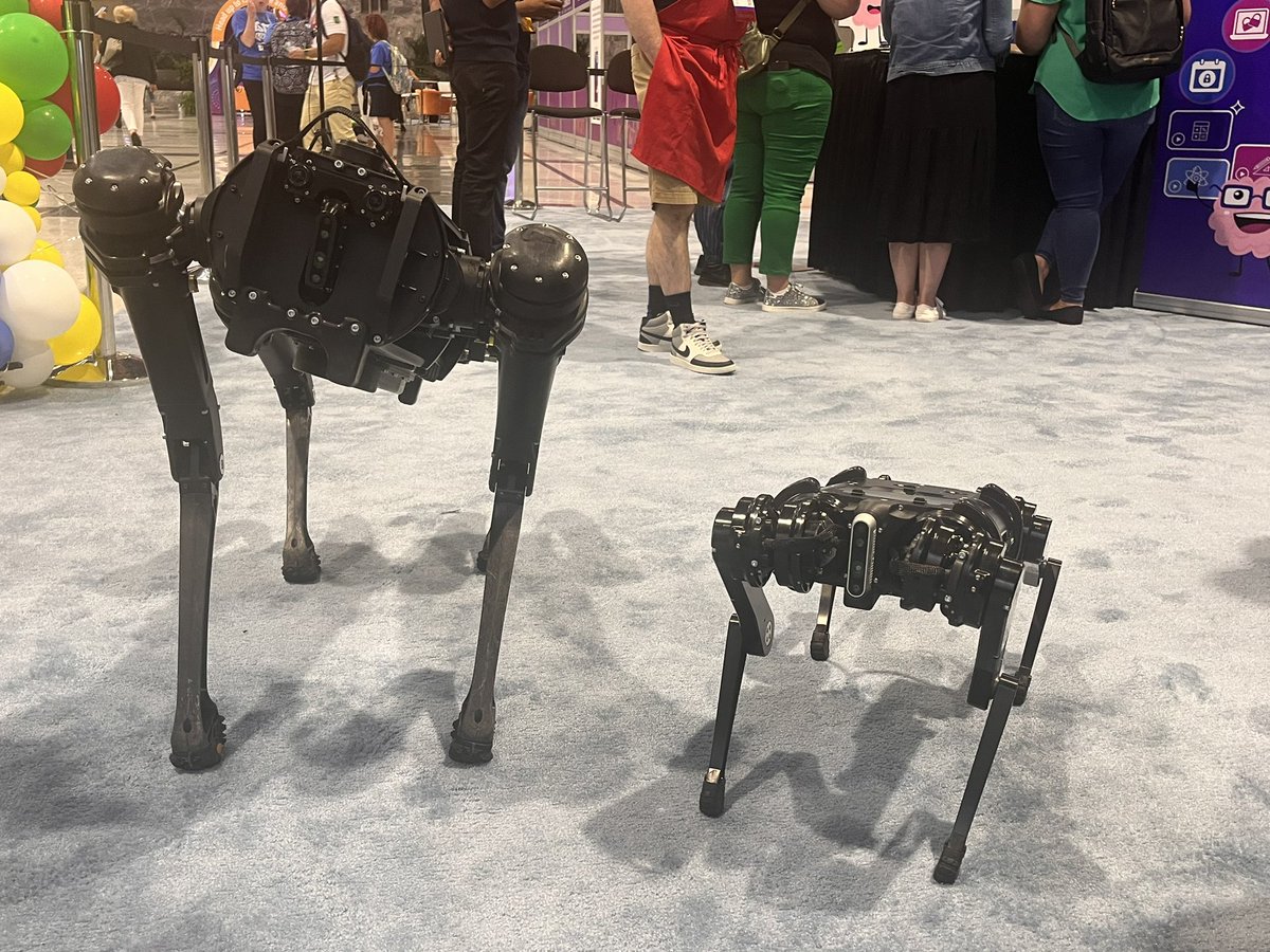 STEMnaut's tweet image. The robots have arrived! Come see #TechWorksatCCA and @Ghost_Robotics at the @PAECT playground at #ISTELive23