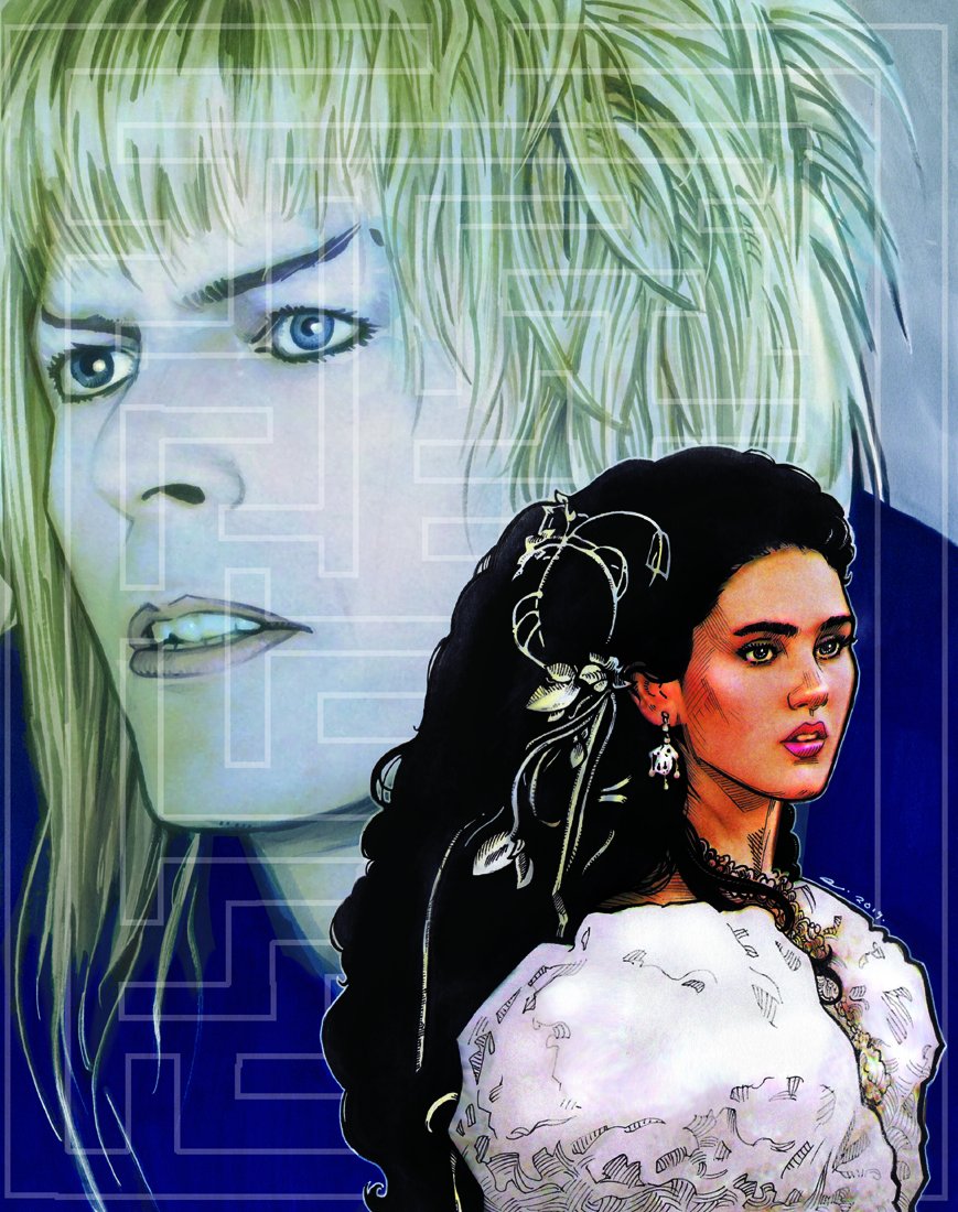 Happy birthday, Labyrinth. (Old artwork by me 🖤) #Labyrinth #bowieforever #80sMovies #JimHenson #illustration #HumanArtists