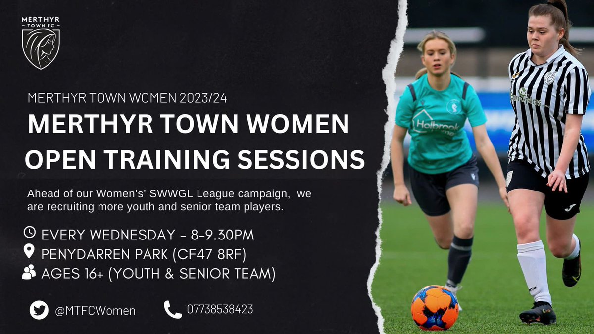 Open training starting tomorrow night!

Looking for a new challenge?
Getting back into football?
Not currently with a club?

Ambitious club with fantastic facilities looking for senior and U19 players for the coming season.

Get in touch or come along!