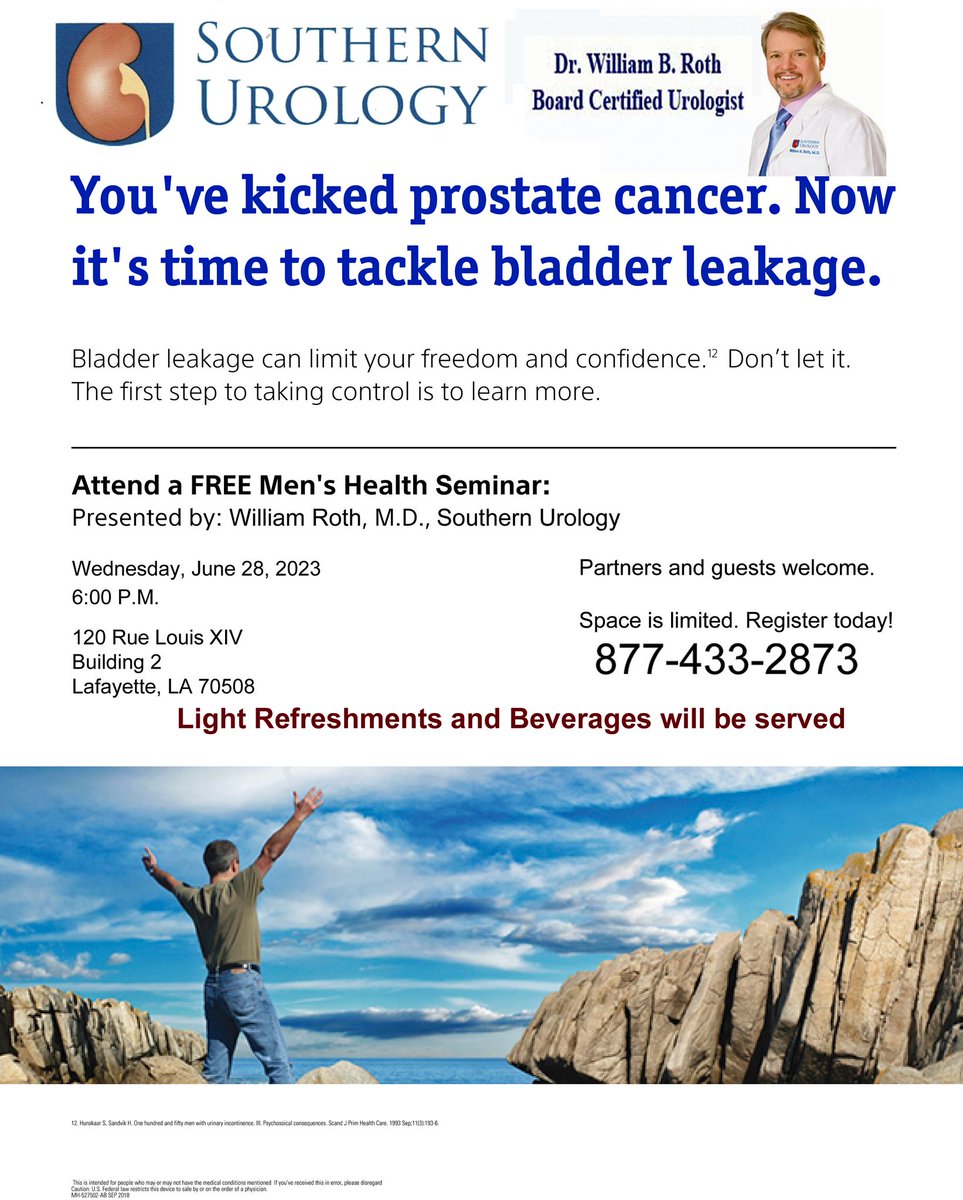 DebbeyRyan's tweet photo. Tomorrow night Dr. William Roth, Board Certified Urologist is having a FREE Patient Education Seminar! It's not too late to RSVP!  And walk ins are welcome.  Remember June is Men's Health Week and this is a great event! https://t.co/8NBLU131JJ