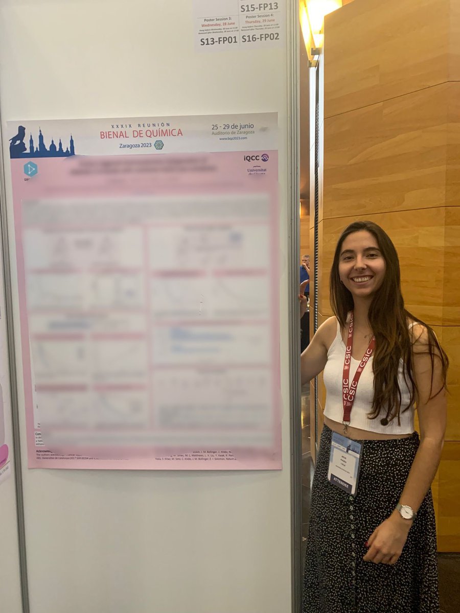 QBIS-CAT Research Group (@qbiscat_udg) on Twitter photo Deeper insights on <a href="/neus_pv/">Neus Pagès</a>’s research can be found in her poster. Visit her for further discussions on halogenation of C-H bonds mediated by bioinspired iron complexes. Well done Neus! #BQZ2023
<a href="/udgdoctorat/">Escola de Doctorat de la UdG</a> <a href="/IQCCUdG/">IQCC UdG</a> <a href="/UdGRecerca/">UdG Recerca</a> Deeper insights on <a href="/neus_pv/">Neus Pagès</a>’s research can be found in her poster. Visit her for further discussions on halogenation of C-H bonds mediated by bioinspired iron complexes. Well done Neus! #BQZ2023
<a href="/udgdoctorat/">Escola de Doctorat de la UdG</a> <a href="/IQCCUdG/">IQCC UdG</a> <a href="/UdGRecerca/">UdG Recerca</a>