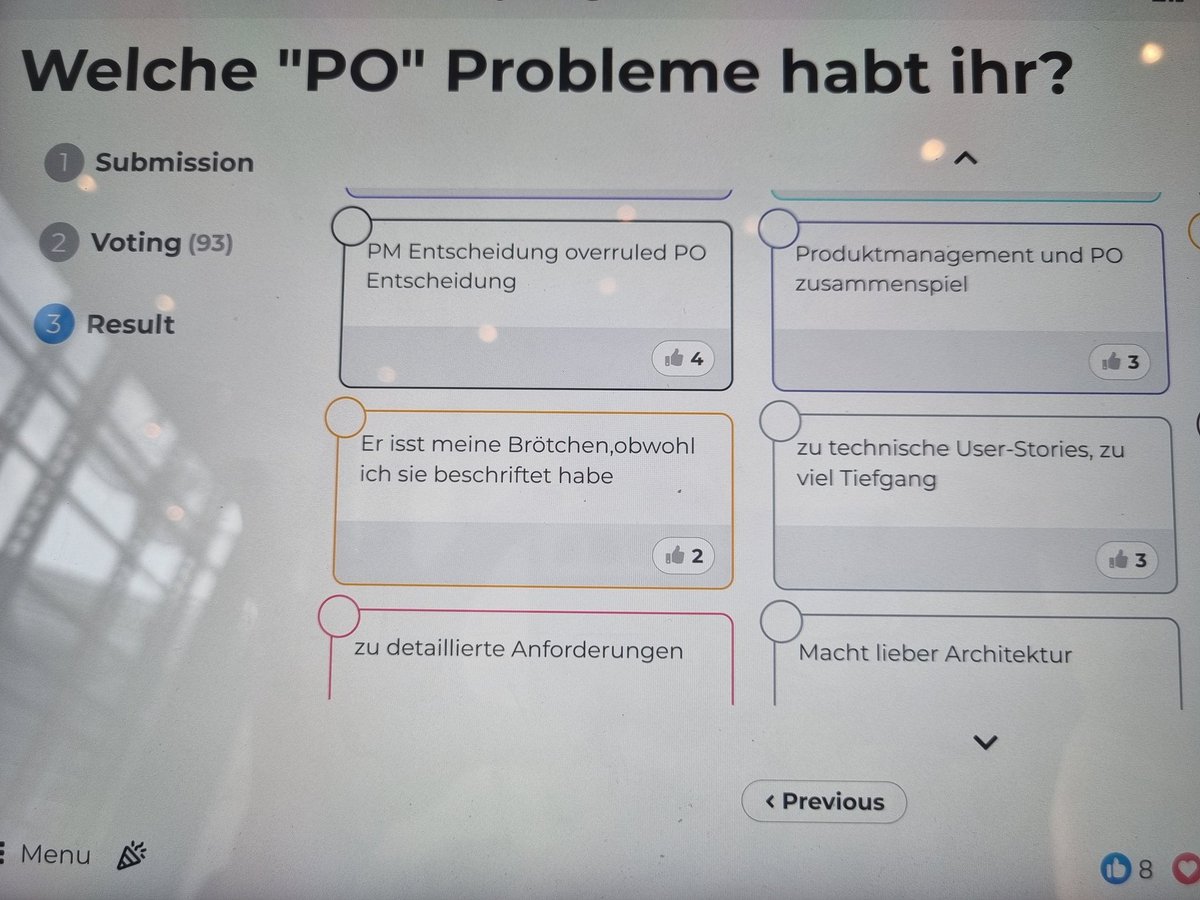 Mein interaktiver Vortrag "A fool with a tool" war gerade. Die Zuschauer haben fleißig mitgemacht und Probleme eingestellt. Am besten gefällt mit dass orange "Kärtchen" (Für dass ich aber kein passendes Tool im petto hatte.) #dwx23
