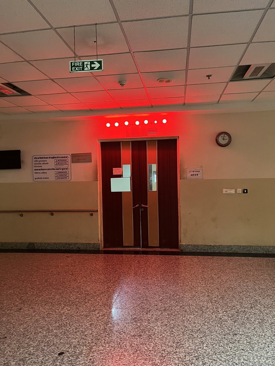First time I have seen Operation Theatre with these Red-light physical,
which I have seen in the movie only till now.

#OperationTheatre