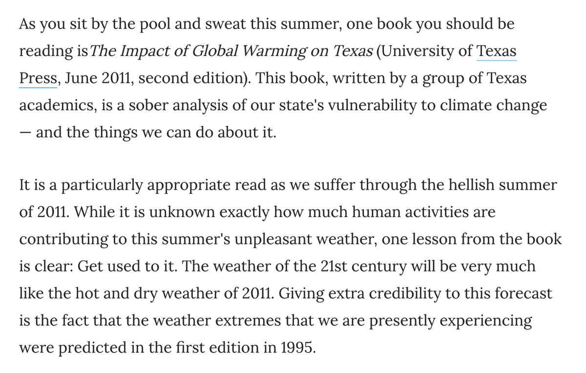 AndrewDessler's tweet photo. As you suffer through the Texas summer, realize that all of this was predicted 25 years ago.  I wrote about that 12 years ago.
https://t.co/6zcFapXXfb https://t.co/3PVor4CI6d