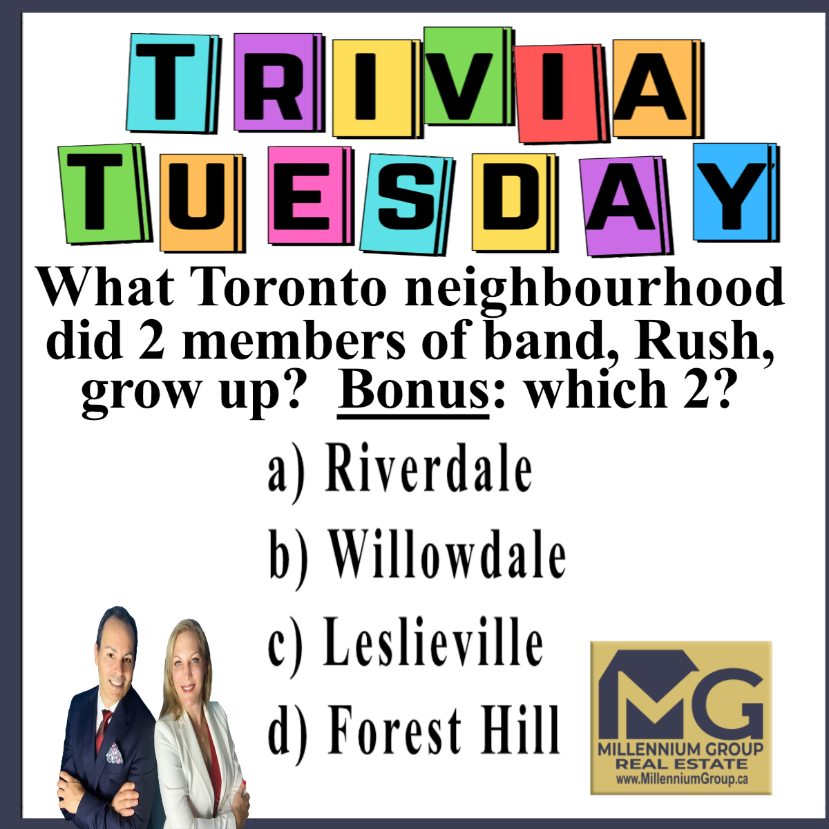 MGroupRealtors's tweet photo. Rush is internationally known worldwide with a diehard cult following. RIP to drummer, Neil Peart 🎶
#NeighbourhoodTrivia #OntarioTrivia #TorontoTrivia #TriviaTuesday #TuesdayTrivia #MusicTrivia #CanadaTrivia #KendraCutroneBroker #TonyCutroneRealtor #MillenniumGroupRealEstate https://t.co/XoTyXmtMFJ