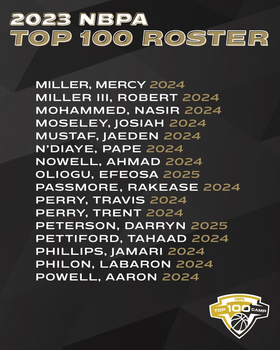 2024 4⭐ Jaeden Mustaf (@1tjaee) is participating at the 2023 NBPA TOP 100 Camp this week in Orlando, FL. 

Mustaf averaged 20.0 PPG, 5.2 RPG, 4.0 APG in the regular season on the Nike EYBL Circuit. 

#NBPATOP100 #ThisIsWhereItAllBegins