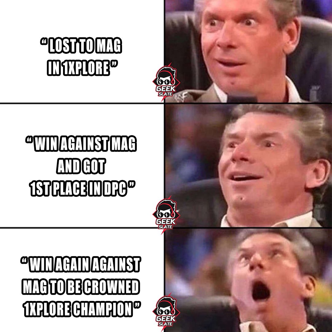 TeamGeekFam's tweet photo. Well, I guess our strat worked out really well Fam!
Top of the DPC table and 1XPLORE champion!
What a day! 🏆😎🏆
#GeekSlate #1xplore #Dota2 #DPCSEA #dota2meme #champions https://t.co/TQNnmcs42M