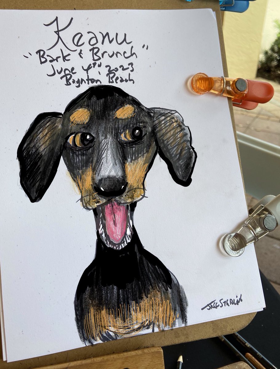 #DogOwners #DogLovers🐶 #PetFriendly #CommunityEvent💕🕺🏽💃🏼😎 #BarkandBrunch 🍔🍷🎈in #BoyntonBeach #PalmBeachCountyFlorida🏝 included #PetCaricatures #DogCaricatures by award-winning #DelrayBeach and #MiamiCaricatureArtist Jeff Sterling👨🏻‍🎨🎨 from FloridaCaricatures.Com
