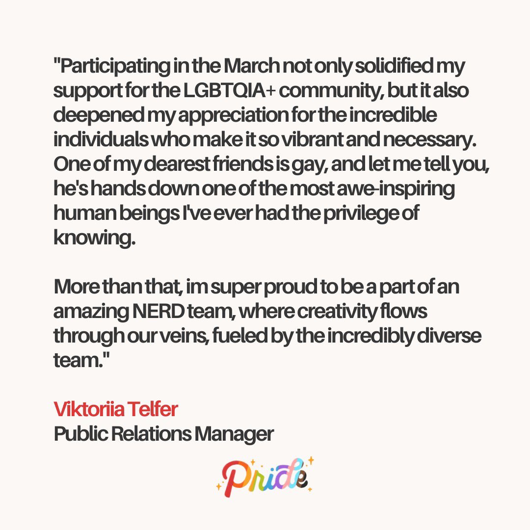 nerdprodlondon's tweet photo. Viktoriia shares her first Pride March experience 🌈 

Once again, Happy Pride Month!

#PrideMonth #HappyPride #PrideMarch #EdinburghPride https://t.co/PQb4f2XCkR