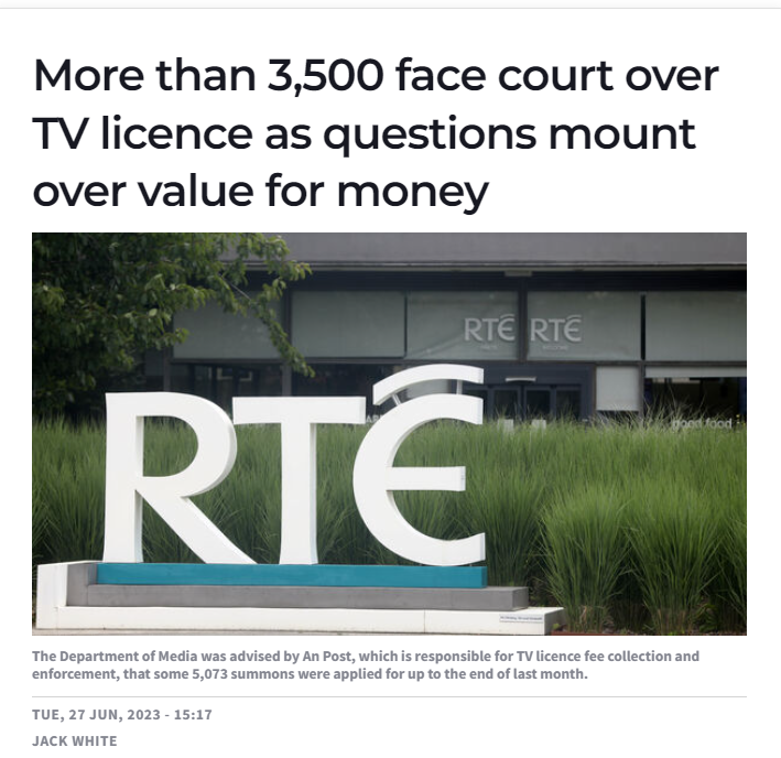 caulmick's tweet photo. TV Licence 

Over 3,500 people have been brought to court so far this year over failures to pay TV licence fees at a time when questions over “value for money” are growing.

https://t.co/eWHmiQH1vw https://t.co/BFnwzHeDsP