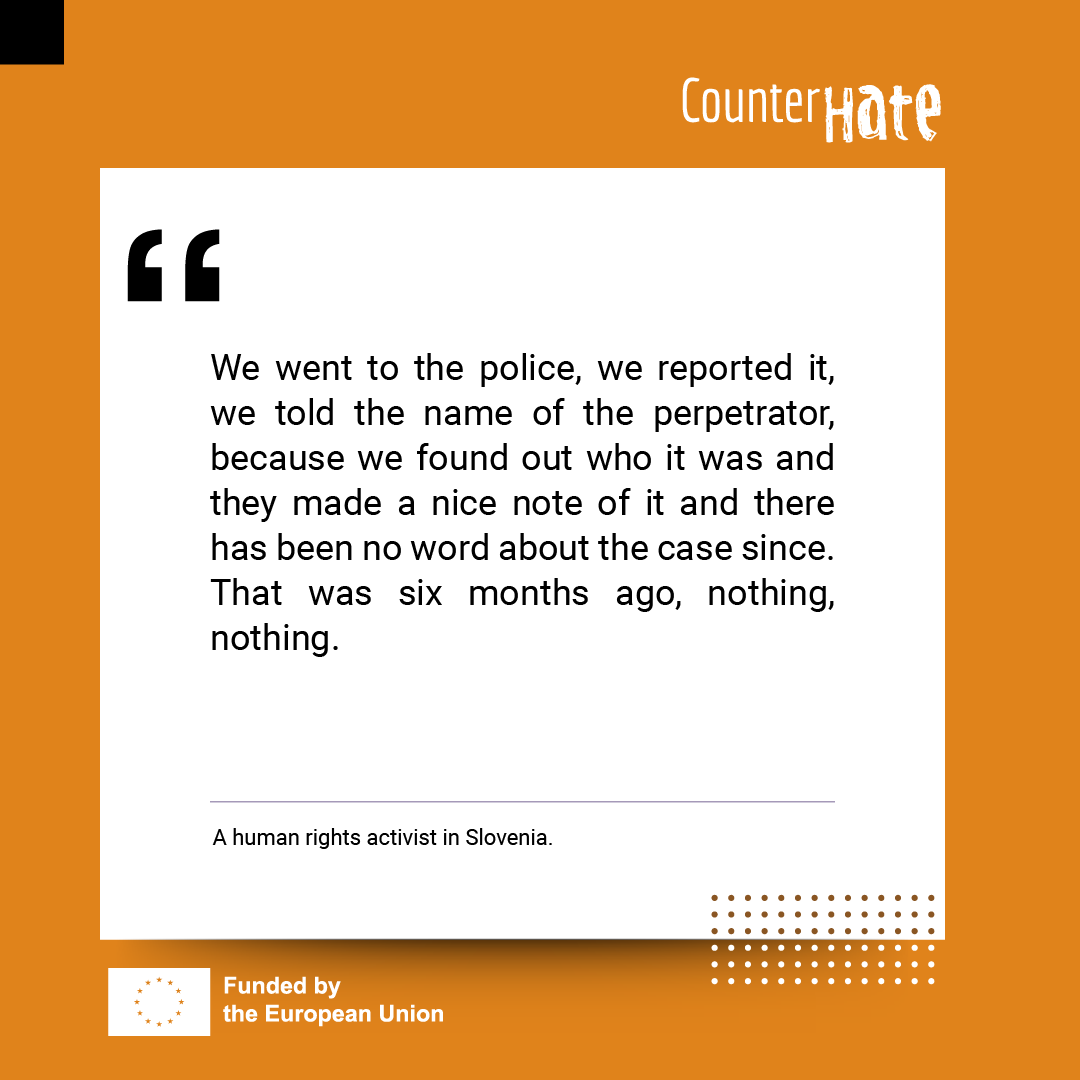 Counter Hate (@counterhate_eu) on Twitter photo 💬When survivors and experts talk...☟
Improving the assistance of victims of hate crimes through a victim-centered and intersectional approach is crucial for countering these phenomena.
<a href="/EU_Justice/">EU Justice</a> #counterhate_testimonials #Spain #humanrights #fightracism #EUprojects 💬When survivors and experts talk...☟
Improving the assistance of victims of hate crimes through a victim-centered and intersectional approach is crucial for countering these phenomena.
<a href="/EU_Justice/">EU Justice</a> #counterhate_testimonials #Spain #humanrights #fightracism #EUprojects
